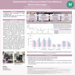 Determination of Bioaccumulated Trace Metals in Marine Macroalgae by Brittney Lynn Mitchell, Maxwell Plunkett, and Claire Till